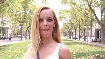 play German scout - milf tricked tiny shy girl agatha to sex at fake model job casting